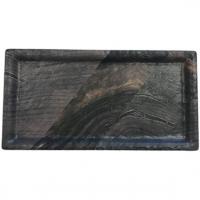 Platter rectangular melamine barnwood wood effect 28cm 11