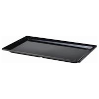 Platter rectangular melamine black gn 1 1