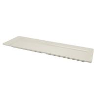 Platter rectangular melamine white gn 2 4