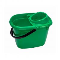 Rectangular bucket wringer 12 litre green