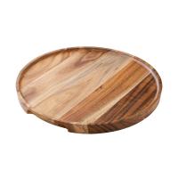 Round acacia wood platter pizza platter 12 30cm