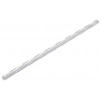 Straight straw paper silver white stripe 20cm 8 x 6mm