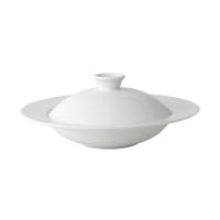 Titan porcelain pasta mussels bowl with lid 66cl 23oz 27cm 10 5