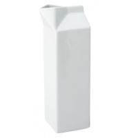 Titan porcelain milk carton large 1l 36 5oz