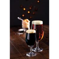 Draft stemmed beer glass toughened 1 2 pint 28cl ce
