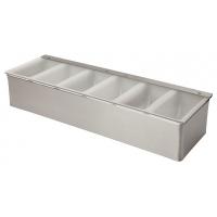 Condiment holder stainless steel 6 compartment
