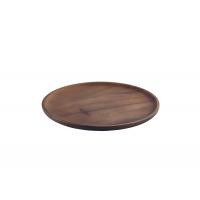 Acacia wood serving plate 26cm