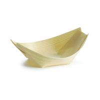 Biodegradable bamboo small wooden serving boat 8 5x5 5x2 5cm