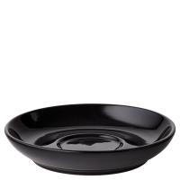 Titan porcelain black coupe saucer 14cm 5 5