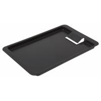 Plastic tip tray with clip oblong black
