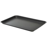 Galvanised steel tray 37x26 5x2cm matt black