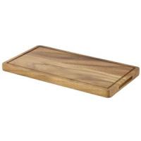 Genware acacia wood serving board 32 5x17 5x2cm