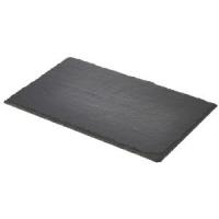 Genware natural rectangular slate platter 26 5x16cm