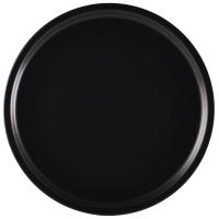 Luna pizza plate 33cm d black