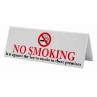 No smoking table sign plastic individual