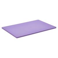 Genware low density purple chopping board 18x12x0 5 allergen