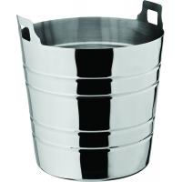 Tulip wine champagne bucket ribbed stainless steel 20 x 19cm 8 x 7 5