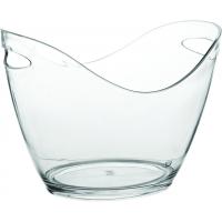 Wine champagne cooler acrylic small clear 27cm 10 5