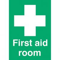 First aid room sticker 6x4