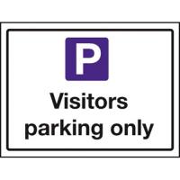 Visitors parking only sign 12x15 75