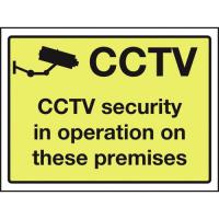 Cctv on premises sign 12x15 75