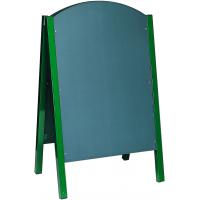 Pavement blackboard double a curved top overall size 110x68cm