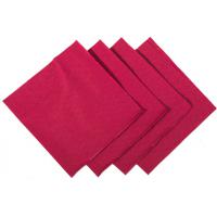 Burgundy red cocktail napkin 24cm square 2 ply