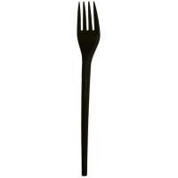 Economy plastic fork black