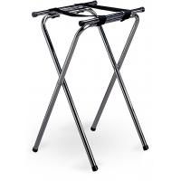 Chrome plated folding tray stand double bar 48x40 5x79cm