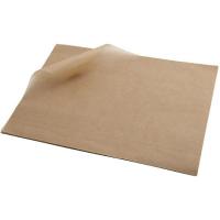 Genware brown greaseproof paper 25x20cm