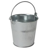 Genware galvanised steel serving bucket 10 dia x9 h cm 50cl
