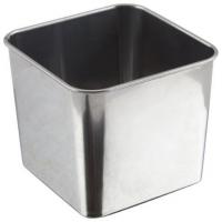 Genware stainless steel square serving tub