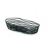 Artisan black oblong basket