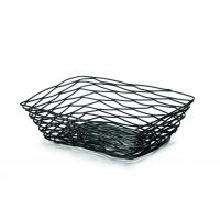 Artisan black rectangular basket