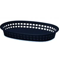 Chicago oval plastic basket 26 5x17 75x3 75cm black