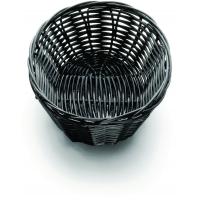 Handwoven ridal oval basket black