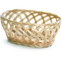 Handwoven oval basket open weave