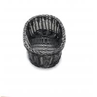 Handwoven ridal oval basket black 23 5x16x8cm