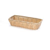 Handwoven rectangular basket natural 23x9x5cm