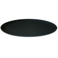 Non slip tray oval black 68 5 x 56 5cm 27 x 22