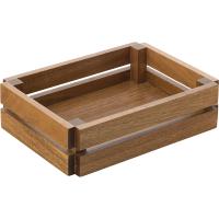Crates small wooden crate acacia 22x16cm 8 75x6 55