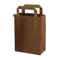 Take away paper carrier bag brown medium
