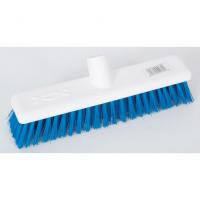 12 stiff hygiene broom 12 30cm blue
