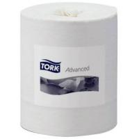 Tork wiping paper plus centrefeed roll 2 ply white