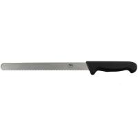 Serrated edge slicer 10 black handle