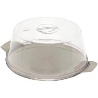 Genware stainless steel cake plate