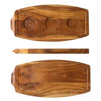 Acacia wood board 11 5x5 5 29x14cm