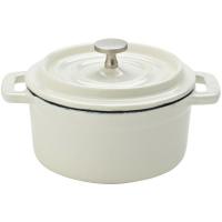 Cast iron calico casserole dish round 10cm 4 26cl 9oz