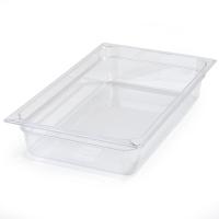 Carlisle polycarbonate gastronorm 1 1 food pan clear 65mm deep