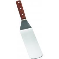 14 5 stainless steel solid turner with wooden handle
